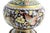 Stunning, authentic vintage Chinese Cloisonné Enamel Vase measuring 9.5 inches tall (8.25” without base). This piece...