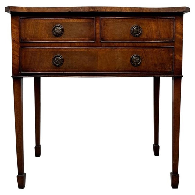 Antique Early 20th Century English Mahogany Side Table For Sale - Image 13 of 13