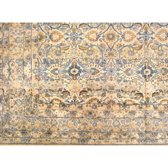Antique Persian Lavar Oriental Carpet, in Room Size, with a Repeating Design For Sale - Image 4 of 6