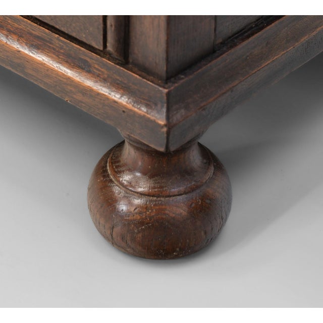 Antique William and Mary Jacobean Joined Oak Provisional Chest of Drawers, 1690 For Sale - Image 12 of 18