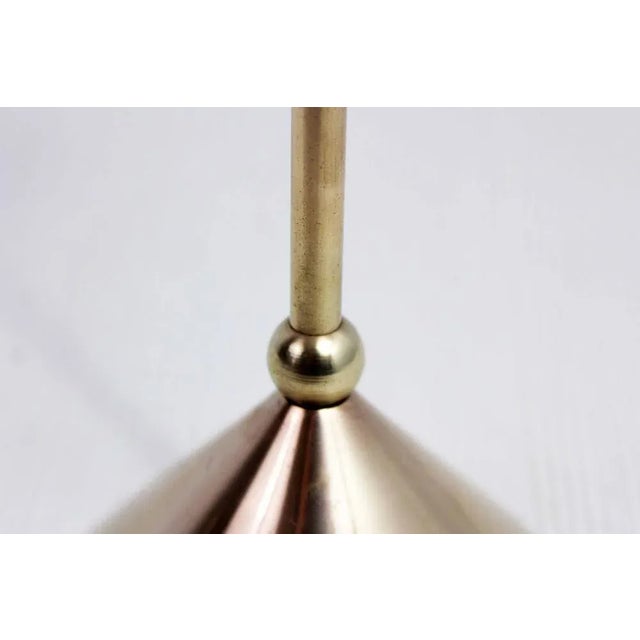 Gold Vintage Brass Candleholder, 1970s For Sale - Image 8 of 11