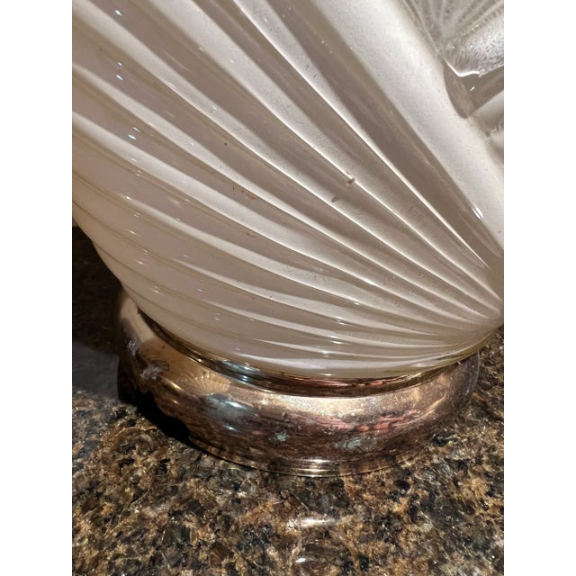 1980s 1980 Art Deco Shell Style Table Lamps - a Pair For Sale - Image 5 of 8