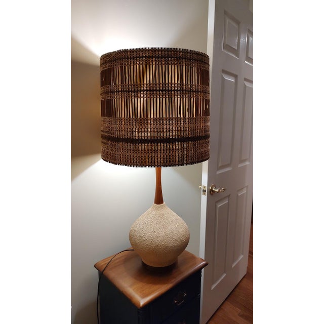 1950s Mid Century Modern Maria Kipp Lampshade and Lamp For Sale - Image 11 of 11