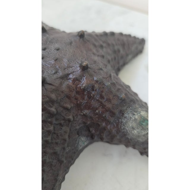 Maitland - Smith Late 20th Century Maitland-Smith Dark Patina Starfish Tabletop Sculpture For Sale - Image 4 of 17