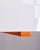 Metal Vintage Space Age Italian Orange Metal and Acrylic Glass Floor Lamp, 1970s For Sale - Image 7 of 15