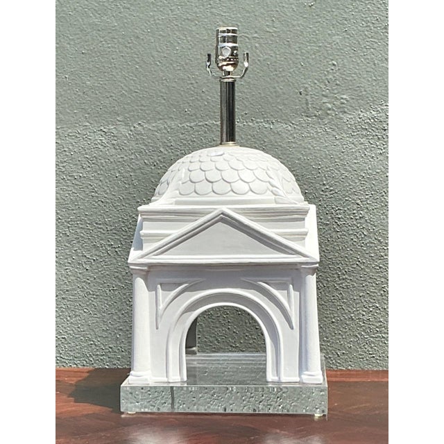 Vintage Architectural Ceramic Table Lamp For Sale - Image 11 of 17