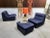 German Modular Lounge Chairs and Ottoman Set, 1960s, Set of 3 For Sale - Image 3 of 18
