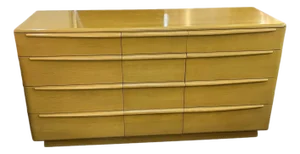 1950s Heywood Wakefield Wheat Rare Twelve Drawer Dresser