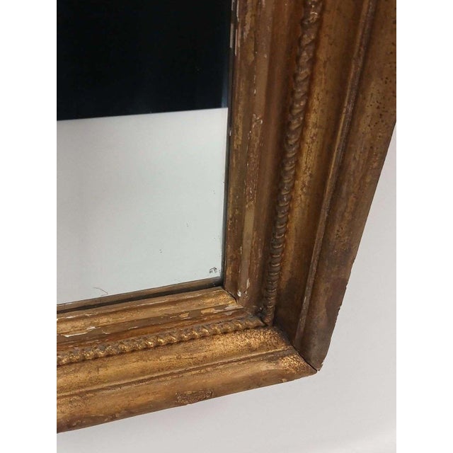 Antique Federal Giltwood Trumeau Mirror For Sale In Denver - Image 6 of 9