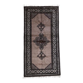1970s, Handmade Vintage Persian Gabbeh Rug 3.6' X 7' For Sale