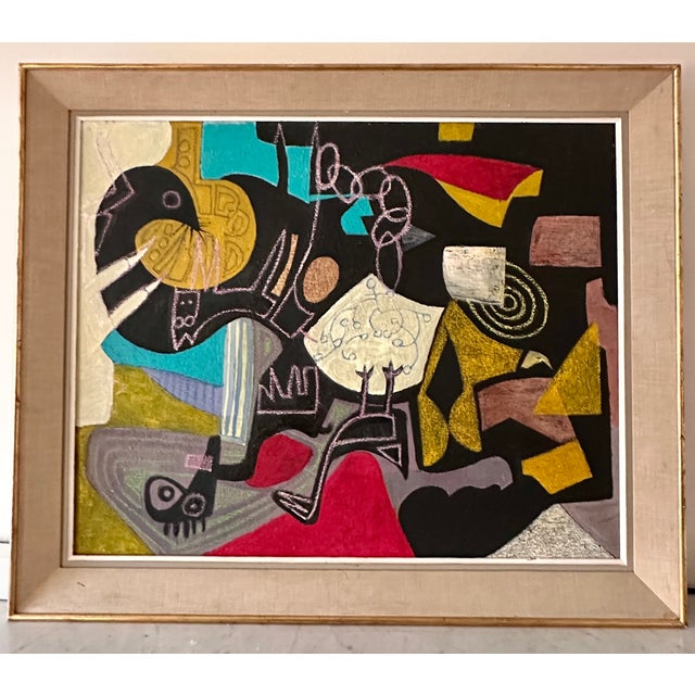Alinol, Composition, 2019, Gouache, Framed For Sale - Image 6 of 6