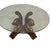 1980s 1980s Italian Neoclassical Style Gilt Scroll Base Round Glass Coffee Table Hollywood Regency For Sale - Image 5 of 14