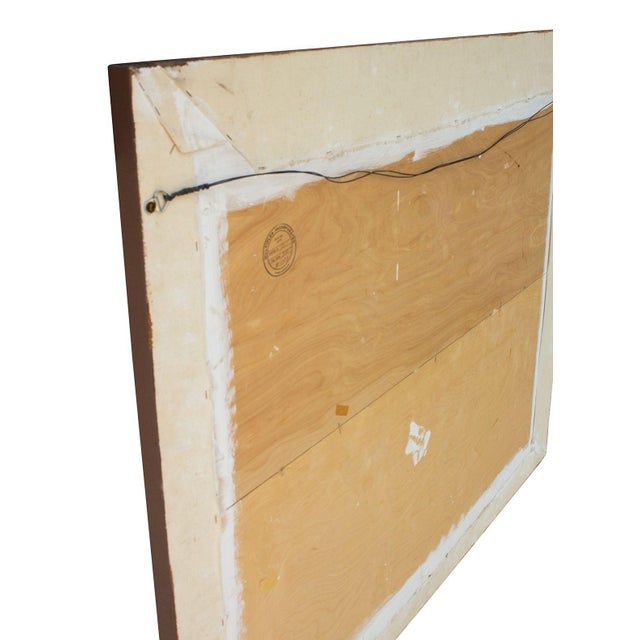 Unique Large Vintage Maxwell Pochoir Relief Painting by Paul Maxwell, 60" X 48" For Sale - Image 13 of 16