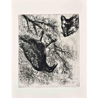 Marc Chagall, The Crow and the Fox, 1952, Etching For Sale