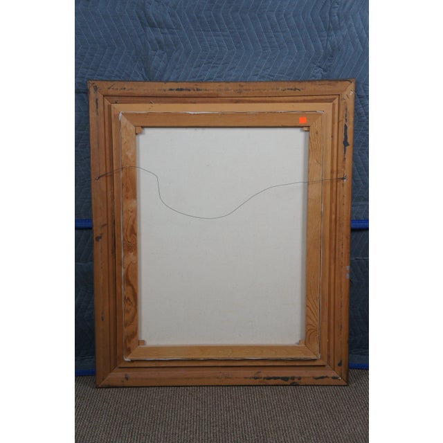 Vintage Realist Woodland Oil Landscape Painting Signed and Framed For Sale - Image 12 of 13