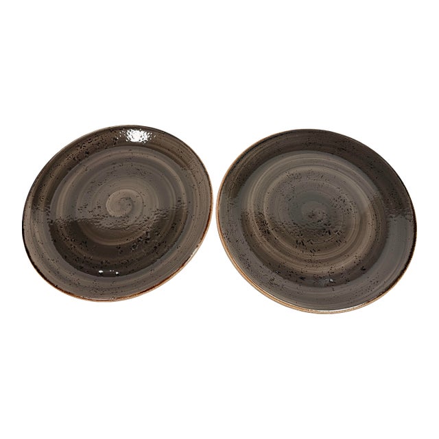 Steelite Performance Craft Coupe Plates in Porcini Set of 2 11.75” For Sale