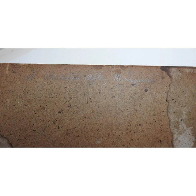 Paper 1903 Folk Art Puppy Dogs and Mouse Painting For Sale - Image 7 of 7