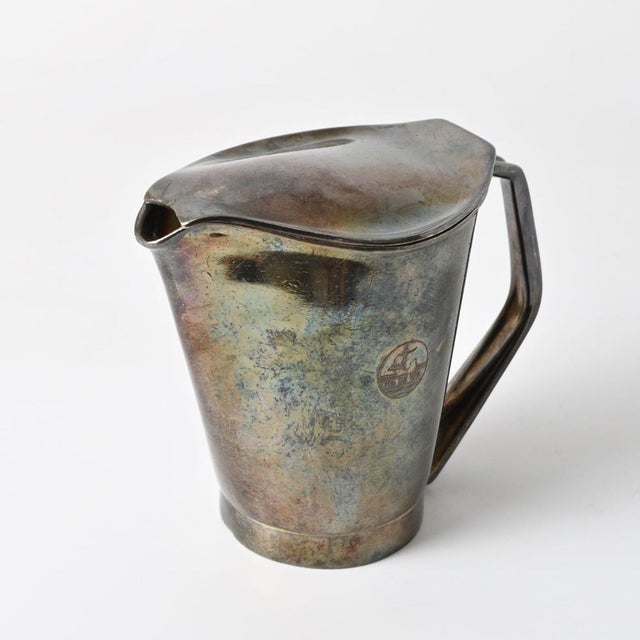 Silver-Plated Creamer by Wilhelm Wagenfeld for WMF, 1950s For Sale - Image 6 of 12
