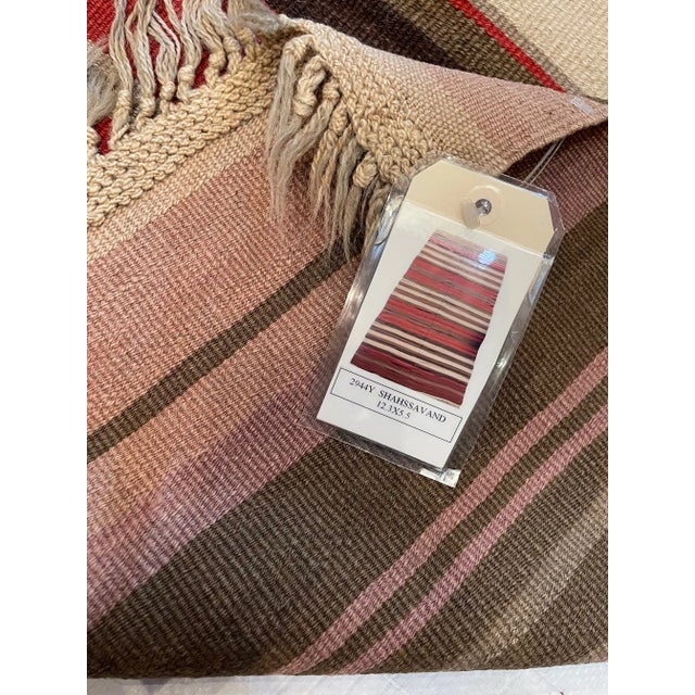Early 20th Century Vintage Flat Weave Shahsavand Kilim Rug For Sale - Image 4 of 9