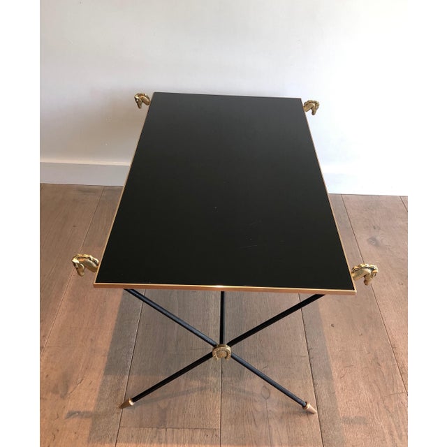 1940s Horseheads and horseshoes Coffee Table by Maison Jansen For Sale - Image 12 of 12