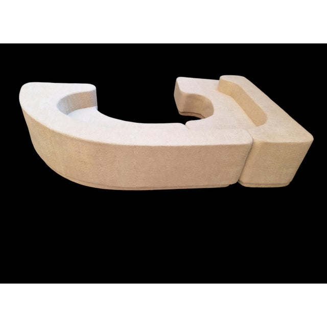 White Vintage Lara Sofa in White Bouclé by Roberto Pamio for Stilwood, 1970s For Sale - Image 8 of 18