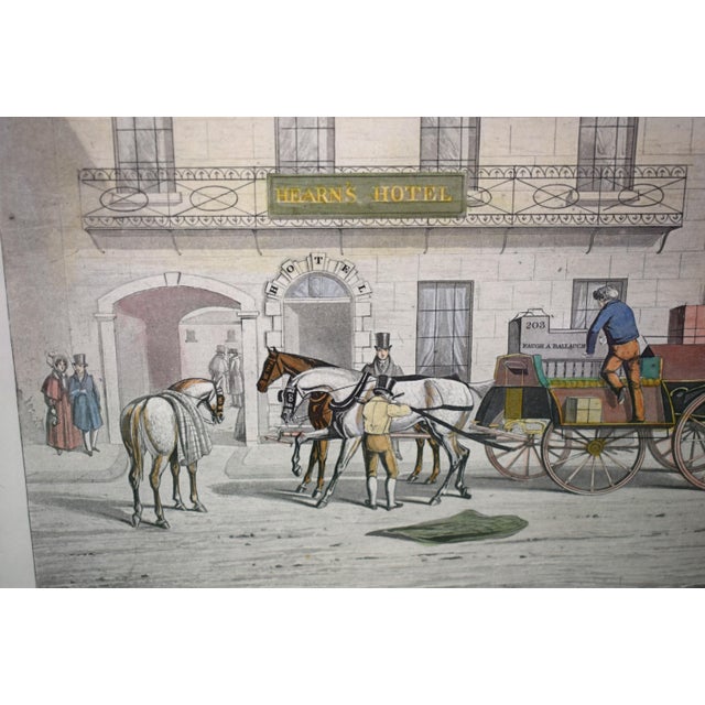 Getting Ready. Hearn's Hotel, Clonmel 1856 Aquatint For Sale - Image 4 of 5