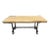 Live-Edge French Wood & Iron Coffee Table For Sale