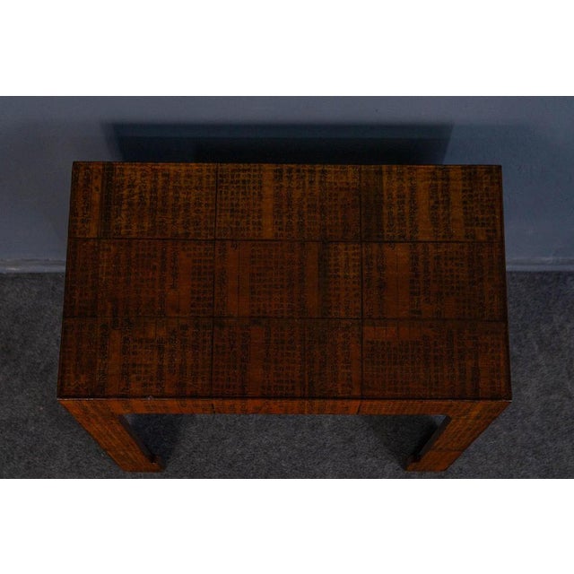 Brown Asian Side or Lamp Tables, Set of 2 For Sale - Image 8 of 18