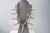 Early Native American Sterling and Deer Antler Necklace. This piece is signed<br>with a XX on the top of the center...