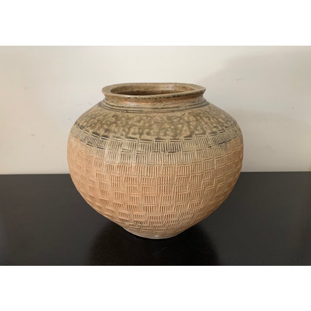 15th Century & Earlier Antique Japanese Pottery Jar For Sale - Image 5 of 5