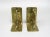 Brutalist Style Bronze Bookends with Floral Elements, 1970s, Set of 2 For Sale - Image 4 of 18