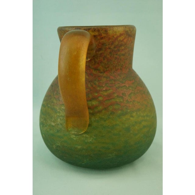 Green 20th Century Glass Paste Jug from Georges De Feure, France, 1890s For Sale - Image 8 of 18