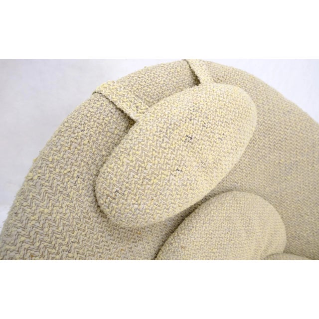 Mid-Century Modern Mid-Century Modern Oval Egg Shape Pod Chair w/ Adjustable Head Rest on Band Base For Sale - Image 3 of 13