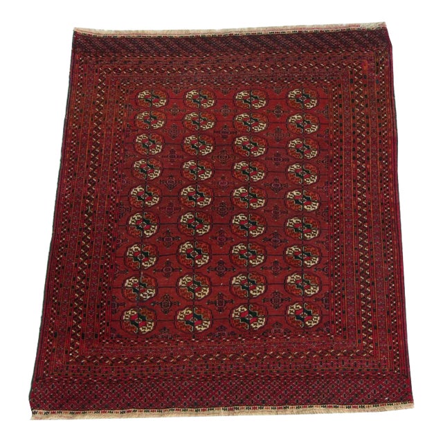 1900s Antique Bochara Rug For Sale