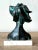 Mid 20th Century Vintage Boho Patinated Bronze Bust of Woman For Sale - Image 5 of 6
