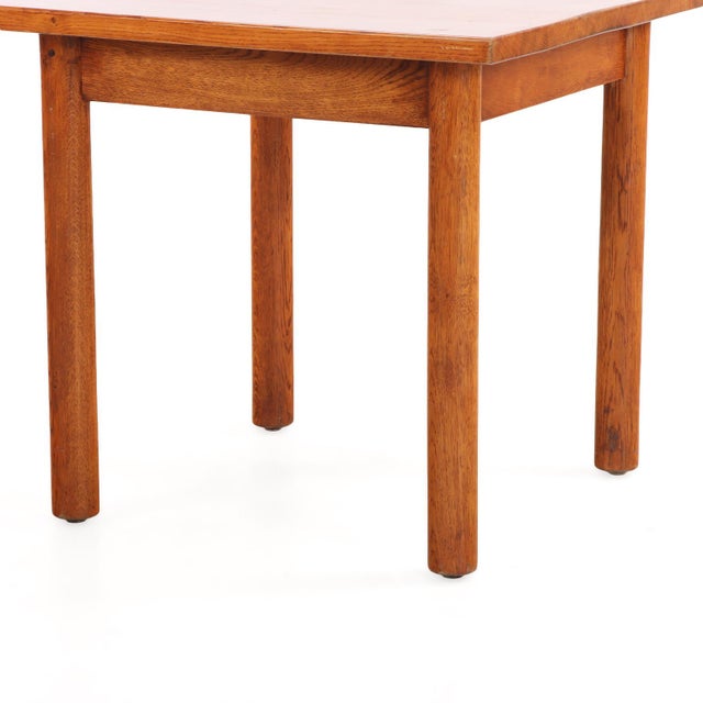 1960s French Brutalist Style Oak Table, C. 1960 For Sale - Image 5 of 5