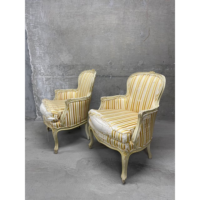 Vintage Set of French Provincial Style Armchairs For Sale In Baltimore - Image 6 of 15