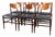 Chairs in Teak and Black Imitation Leather by Gianfranco Frattini, 1960s, Set of 6 For Sale