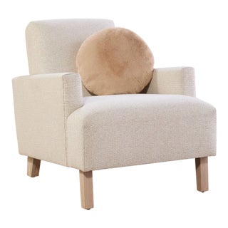 Performance Fabric Modern Lounge Chair For Sale