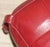 Boho Red Faux Leather Stool, 1970s For Sale - Image 9 of 11