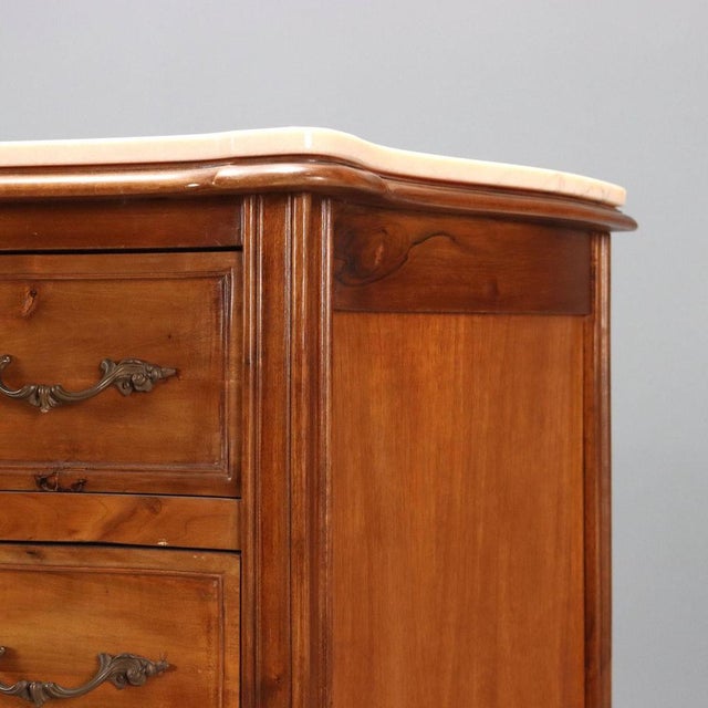 Baroque Style Walnut Chest of Drawers For Sale - Image 4 of 11