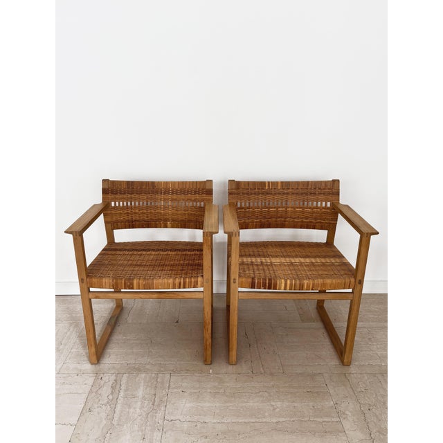 Mid-Century Scandinavian Oak Dining Room Chairs attributed to Børge Mogensen, Denmark, 1950s, Set of 6 For Sale - Image 6 of 18
