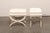 Mid 20th Century French Pair Curule Stools W/ Pillow Top Seat For Sale - Image 10 of 11