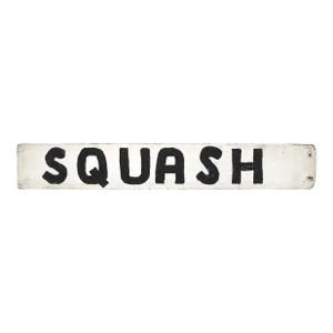 Vintage Squash Farm Stand Sign