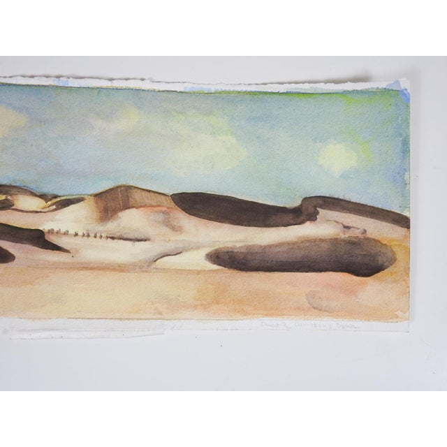 Modern Early 21st Century Desert Shadow Landscape Watercolor Painting For Sale - Image 3 of 4