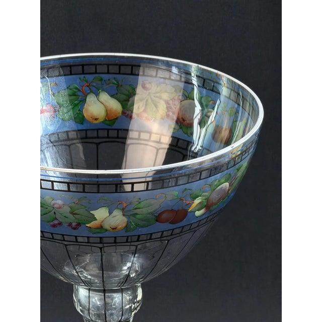 Enamelled Glass Liqueur Compote, 1890s For Sale - Image 8 of 9