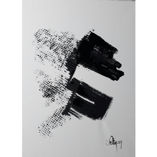 Christian Feltin, The Black Footprint, 2017, Acrylic on Canvas For Sale