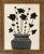 Original Contemporary Framed Black Ad White Floral Painting For Sale