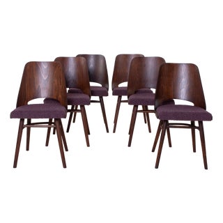 Model 514 Dining Chairs attributed to R. Hofman for Ton, 1960s, Set of 6 For Sale