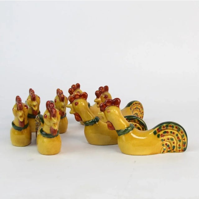 Cutlery Holders in the shape of Chicken, 1960s, Set of 7 For Sale - Image 4 of 6